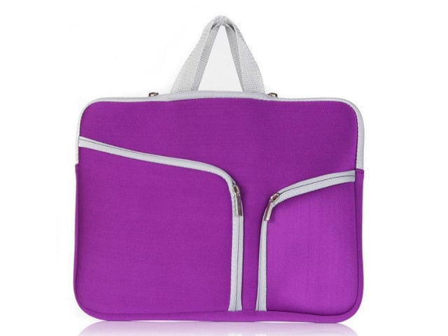 T228 Diving Material Computer Bag Multi-pocket Laptop Liner Bag, Size: 17 Inch 17 Inch (Purple)