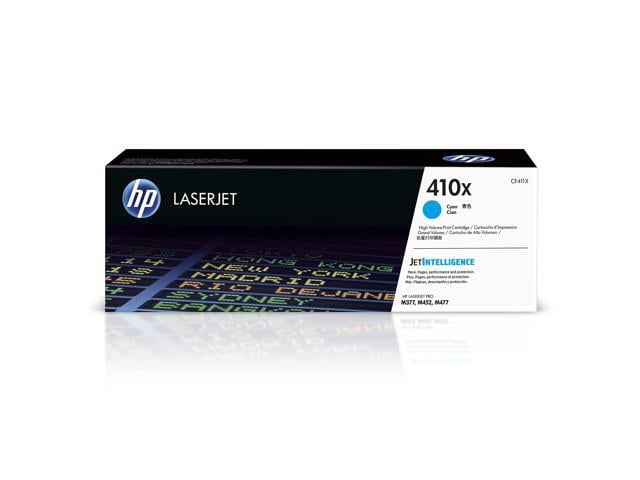 410X Cyan High-Yield Toner Cartridge Printers Works with Color LaserJet Pro M452 Series; Color LaserJet Pro MFP M377, M477 Series CF411X
