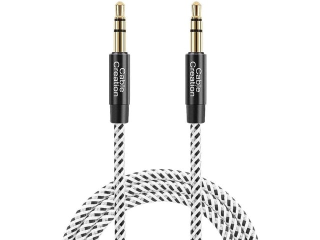 3 Feet Aux Cable 3.5mm Male to Male Auxiliary Audio Stereo Cord Compatible with Car Headphones iPods iPhones iPads Tablets Laptops Android Smart...