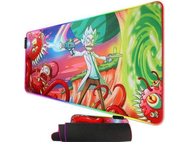 RGB Gaming Mouse Pad Large - Soft RGB Mouse Mat Oversize Glowing Led Extended Mousepad USB Powered Computer Keyboard Mouse Pad Lighted PC Gaming...