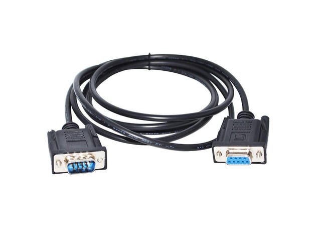 D-SUB 9 PIN DB9 FEMALE TO DB9 MALE ADAPTER CONVERTER RS232 SERIAL PRINTER CABLE FOR ZEBRA BARCODE PRINTER LINK TO PC 3M Length