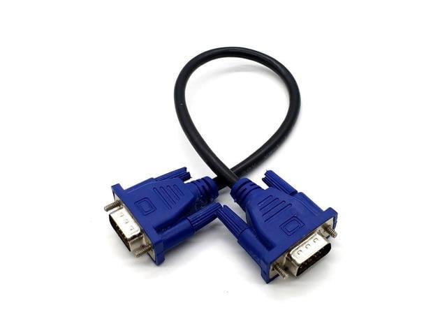 VGA Extension Cable HD 15 Pin Male To Male VGA Cables Cord Wire Line Copper Core for PC Computer Monitor Projector(0.5m)