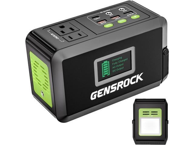 Apple GENSROCK Portable Power Bank, 24,000mAh Portable Laptop Charger with 150W Peak AC Outlet, 8-Port Compatible with iPhone Series, MacBook, Dell,...