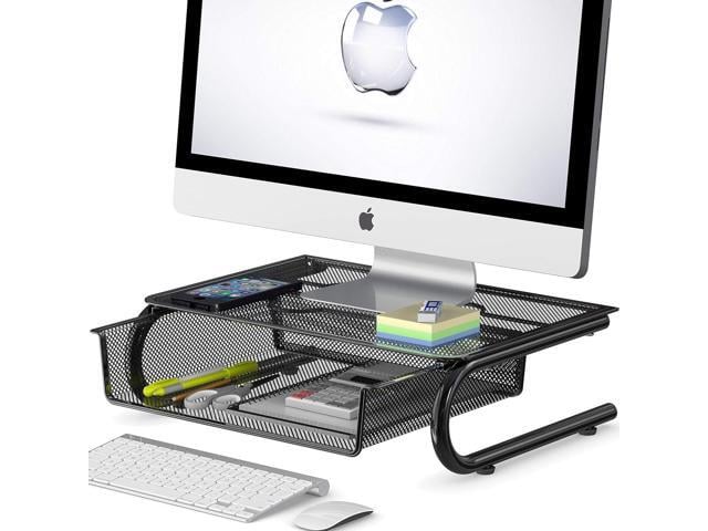 Simple Houseware Mesh Monitor Riser with Drawer