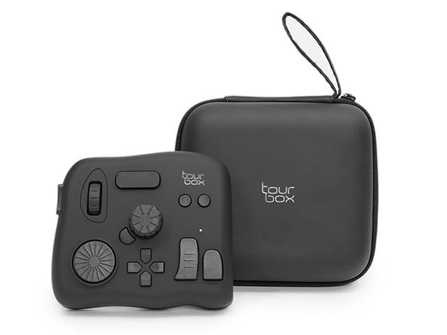 TourBox NEO (with Storage Bag) - Video Photo Editing Controller, Custom Shortcut Keyboard, Eye-Free One-Hand Creative Console for Photoshop...