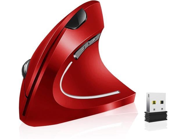 Vassink Ergonomic Mouse, Rechargeable Wireless Mouse, 2.4GHz Rechargeable Wireless Vertical Optical Mice with USB Receiver, 6 Buttons,...