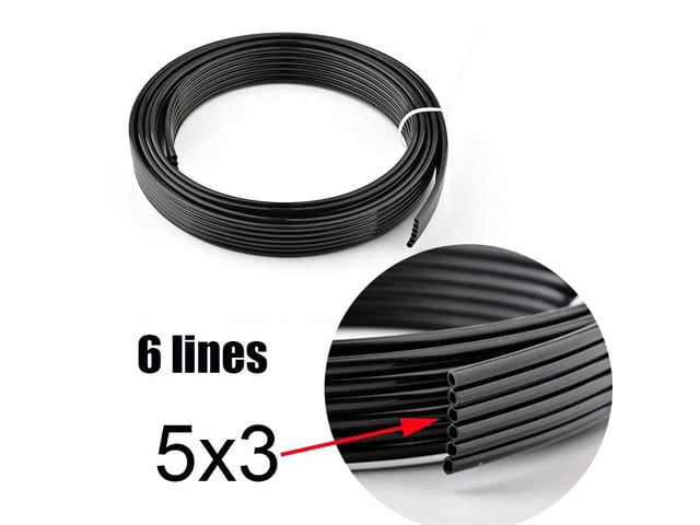 Epson 10 Meter UV ink tube 6 lines ways forepson-DX4 DX5 DX7 head pipe/Mimaki Mutoh Xuli Galaxy printer ink hose UV(5x3mm UV 6 lines)