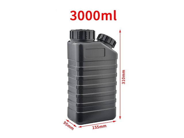 1 PC different Volume Corrosion resistant White UV Eco solven empty ink box ink tank ink kettle for eco solvent and UV printer(3000ML Black)