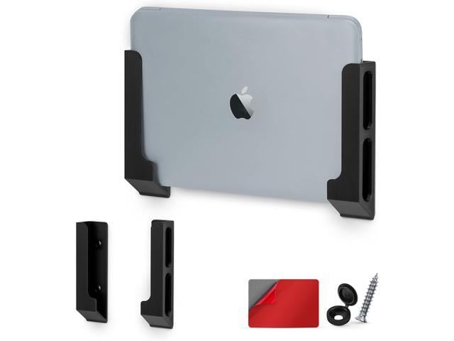 Apple BRAINWAVZ Wall Mount Laptop Holder with Adhesive & Screw in, 1.2' / 31mm, for Macbooks, Surface, Keyboards, Switch, Tablets & More