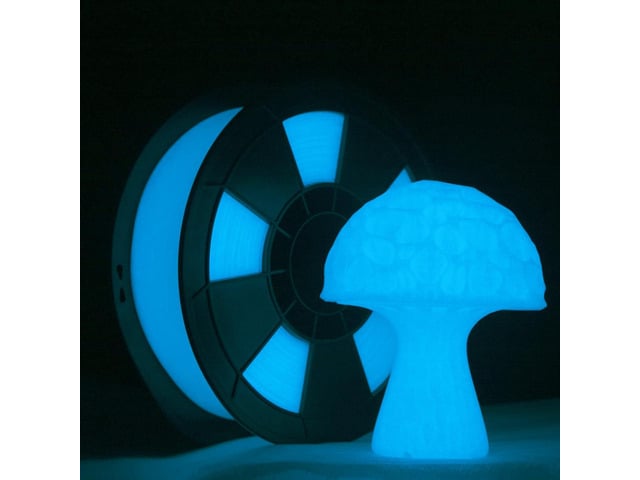 ZIRO Glow in The Dark Filament, PLA Filament 1.75mm, Luminous 3D Printer Filament, Strong Glow Effect 1KG(2.2lbs) Spool, Dimensional Accuracy +/-...