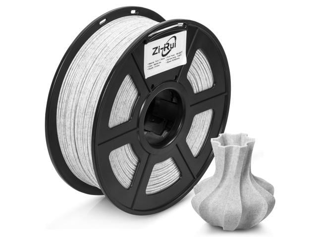 Zi-Rui 3D Printer Filament, Marble PLA Filament 1.75mm, Marble White 3D Printing Filament, 1kg