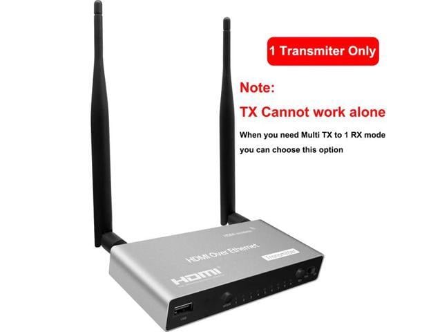(AU Plug)(only One TX)200M Wireless HDMI KVM Extender 1080P WiFi HDMI Extender with USB Extension Transmitter Receiver kit Support USB Mouse Keyboard