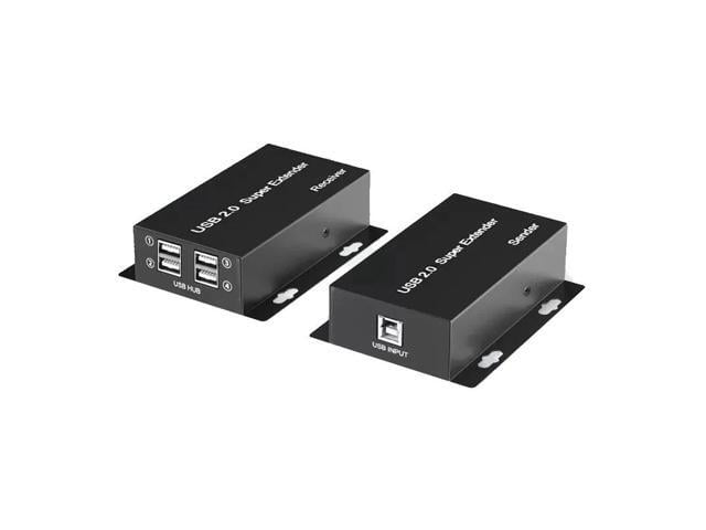 USB Extender over Ethernet Rj45 Cat5e/6 Cable to 50M 4 Port USB 2.0 Hub Extension Transmit Support Touch Screen Webcam Printer