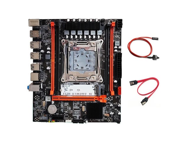 LG X99(X99H) Motherboard+Switch Cable+SATA Cable LGA2011-V3 DDR3X4 ECC Server Memory Slot M.2 NVME PCI-E 3.0 X16 SATA3.0