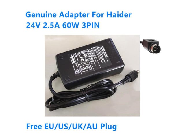 24V 2.5A 3PIN HDA60D01-240250 HDAD60W104 AC Adapter For Haider LS LI SHIN LSE9901B2460 Printer POS Power Supply Charger