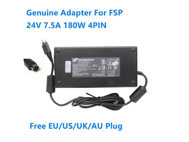 24V 7.5A 180W 4PIN FSP FSP180-AAAN1 FSP180-AAAN2 AC Switching Power Adapter For Laptop Power Supply Charger