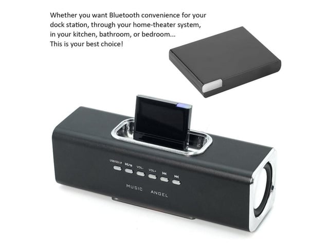 2023 Hot Wireless V2.0 A2DP Music Receiver Adapter For IPod For IPhone 30 Pin Dock Docking Station Speaker With LED Dropshipping
