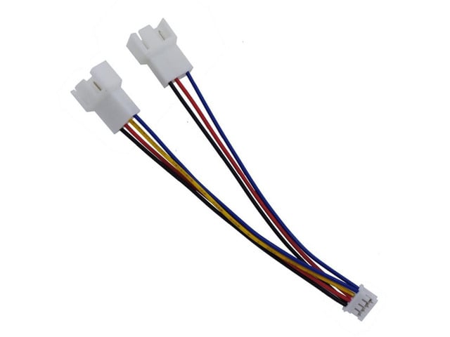 5pcs/ Lot Graphics Card Fan Adapter Cable Extension 1 To 2 Graphics Card Fan 4-pin PWM Temperature Control Adapter 4pin 3pin