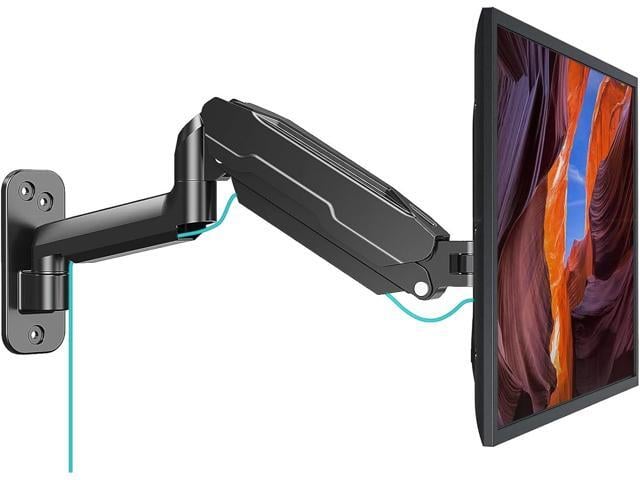 MOUNT PRO Single Monitor Wall Mount for 13 to 32 Inch Computer Screens, Height Adjustable Wall Mount Monitor Arm Holds Up to 19.8lbs, Full Motion...