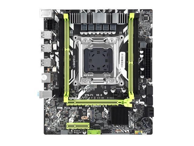 LG X79 Motherboard Combo Set X79 F1 LGA2011 with E5 2620 V2 16GB DDR3 RAM Support NVME M.2 SSD Server Kit