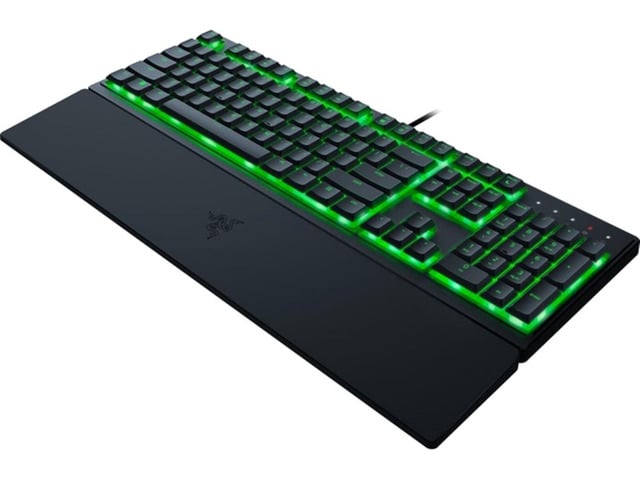 Ornata V3 X Gaming Keyboard: Low Profile Keys - Silent Membrane Switches - Spill Resistant - Chroma RGB Lighting - Ergonomic Wrist Rest Snap Tap