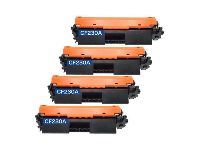 HP 4 Pack New High-Yield Toner Cartridge For HP 30X CF230X Compatible with HP LaserJet Pro M203dn M203dw MFP M227d M227fdn M227fdw M227sdn