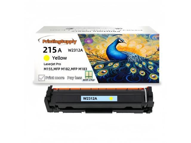 HP 215A W2312A Yellow Compatible Toner Cartridge Compatible for HP 215A W2312A, Work with HP M155 M182 M183nw *With Chip*
