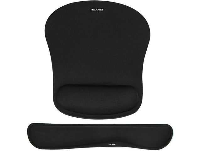 TECKNET Keyboard Wrist Rest and Mouse Pad Set with Wrist Support Memory Foam Ergonomic Mousepad Rests for Pain Relief, Wrist Rest for Computer...