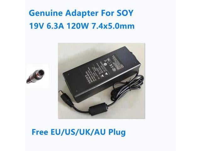 OIAGLH 19V 6.3A 120W 7.4x5.0mm SOY-1900630 Power Supply AC SWITCHING Adapter For Laptop Monitor Charger