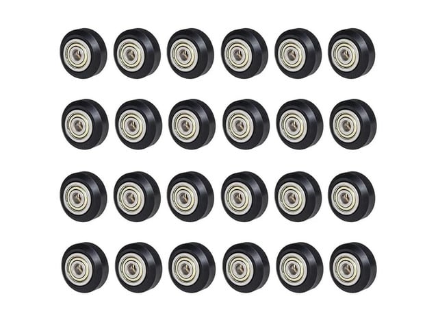 Ruth's sister 24 Pcs 3D Printer Plastic Linear 625Zz Pom Pulley Wheel With Bearing Gear Ender 3 Pulley For Ender 3 Series 3D Printer