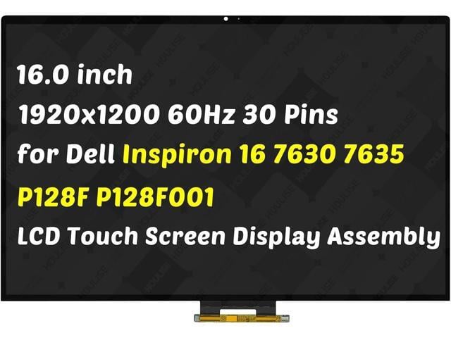 Dell Replacement for Dell Inspiron 16 7630 7635 2-in-1 P128F P128F001 16.0 inch 30 Pins LCD Touch Screen Laptop Display Digitizer Assembly (for...