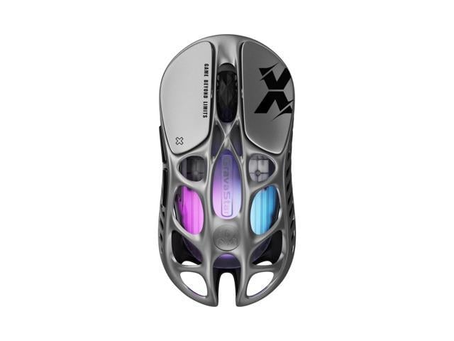 GravaStar Mercury X Ultra-Light Gaming Mouse Magnesium Alloy, 32,000 DPI, PAW 3950 Sensor, 1K Polling Rate, Tri-Mode, RGB, Ergonomic Hollow...