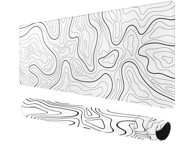 KEHIPI Large Mouse Pad for Desk - Gaming Mouse Pad with Stitched Edges, Anti-Slip Base, Desk Mat Desk Pad for Keyboard and Mouse