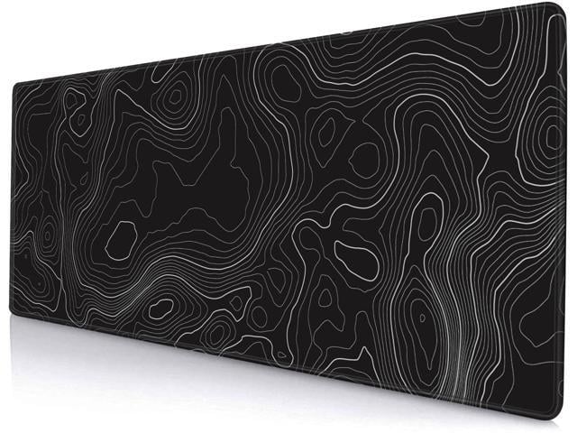 KEHIPI Gaming Mouse Pad, Large Topographic Mouse Pads for Desk, Non-Slip Rubber Base Mousepad, Keyboard Mouse Mat, Desk Pad with Stitched Edges,...