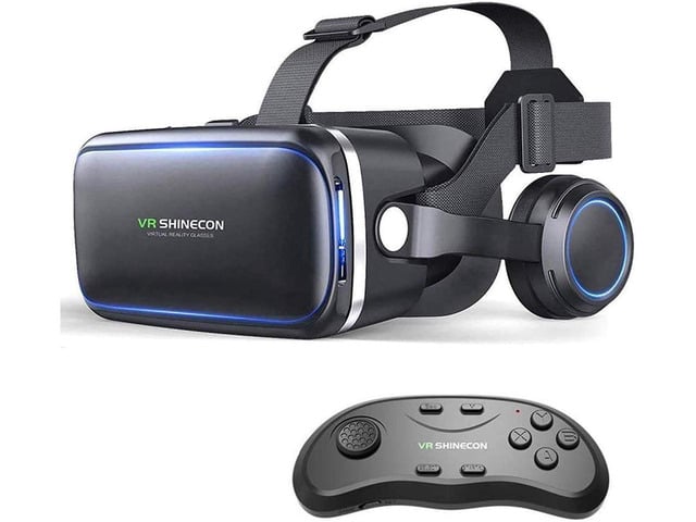 KEHIPI Virtual Reality Headset - VR SHINECON 3D Glasses for Movies, Video, Games - VirtuReality Glasses VR Goggles for iPhone, Android and Other...