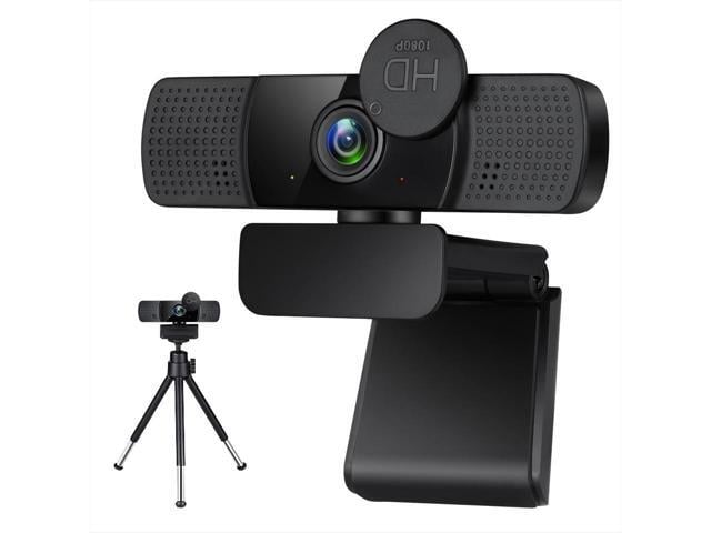 KEHIPI Tw8 Webcam with Microphone, 1080P Full HD Computer Camera for PC with Cover, Expandable Tripod, USB Web Camera with Cover for Video Calls,...