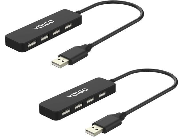 Apple USB hub,4 Port 2.0 USB Splitter,2 Pack,USB hub for Laptop,MacBook,Surface Pro,PC,Flash Drive,Mobile HDD