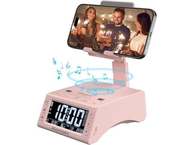 JTEMAN Gifts for Men Women,Cell Phone Stand with Wireless Bluetooth Speaker,Adjustable Cool Tech Kitchen Gadgets,Unique Birthday Gift Idea for Him,...