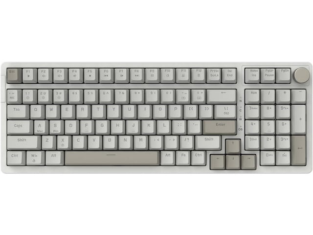 FIRSTBLOOD ONLY GAME. AK992 Retro Wired Mechanical Keyboard, 98 Keys Full Layout, Hot-Swappable USB Gaming Keyboard with Red Switches, Multimedia...