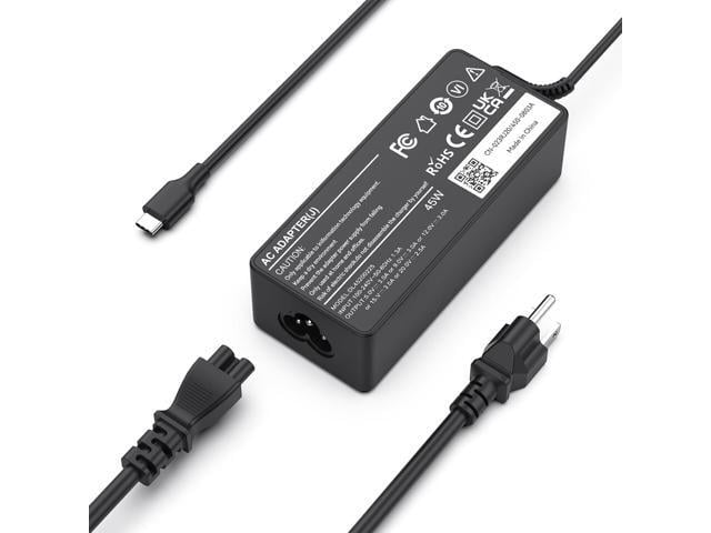 HP USB C 45W Laptop Charger, Universal Type C Power Adapter for HP, Lenovo, Dell, Acer, Asus, Samsung, Google Laptop Chromebook Power Supply Cord