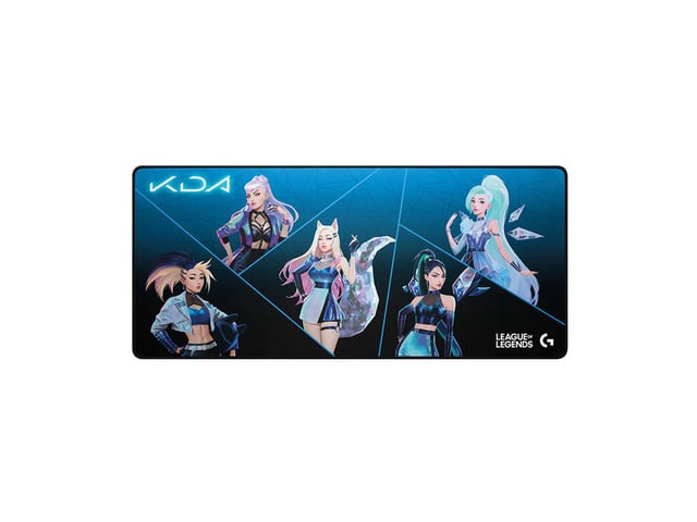 Logitech G840XL KDA Large Gaming Gaming Mouse Pad, Performance Tracking Surface, Non-Slip Rubber Backing, Low Friction,90*40*0.3cm, Black