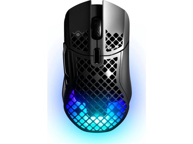 SteelSeries Aerox 5 Wireless Ultra-Light Gaming Mouse, 18000 DPI Optical Sensor, 9 Programmable Buttons, 74g Honeycomb Shell, IP54 AquaBarrier,...