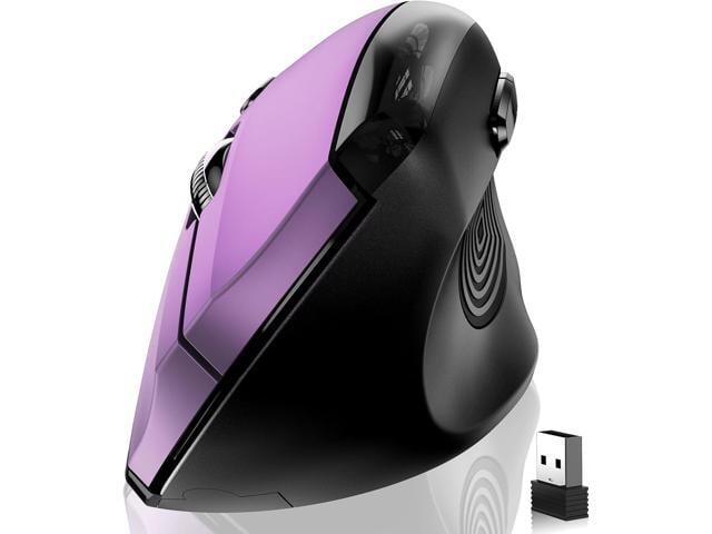 memzuoix Ergonomic Wireless Mouse, 2.4G Optical Cordless, 800/1200/1600 DPI, Vertical Computer Mouse for Laptop, Mac, PC, Desktop (Right Hand,...