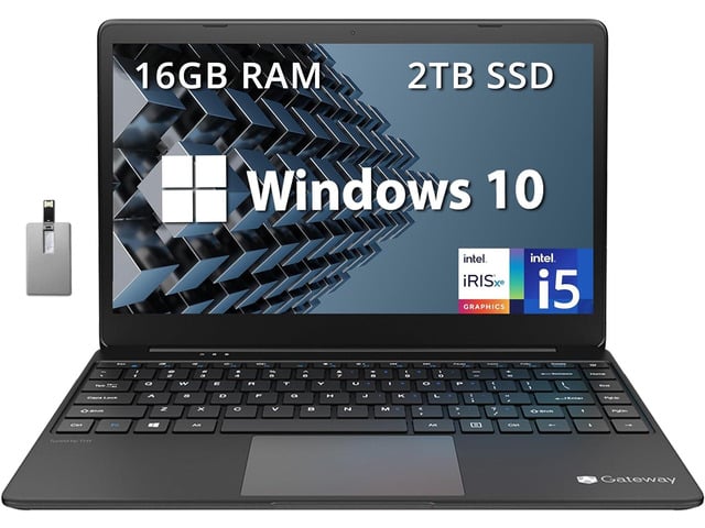 Intel Gateway Ultra Slim Laptop, 14.1' IPS FHD Display, Intel Core i5-1135G7, 16GB RAM, 2TB SSD, Intel Iris Xe Graphics, 1.0 MP Camera, Fingerprint...