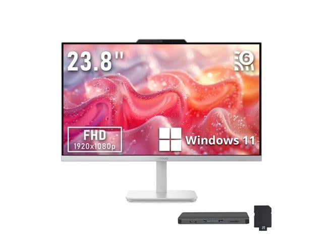 Lenovo A100 23.8' FHD All-in-One Desktop, Intel N100, 32GB RAM, 2TB Storage(1TB SSD+1TB Docking Station), Intel UHD Graphics, HD Webcam, Keyboard &...