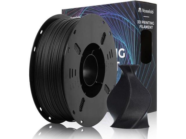 VOXELAB Carbon Fiber PETG 3D Printer Filament, PETG Carbon Fiber Black Filament 1.75mm 1KG (2.2 LBS) 1 Spool, 3D Printing Material, Dimensional...