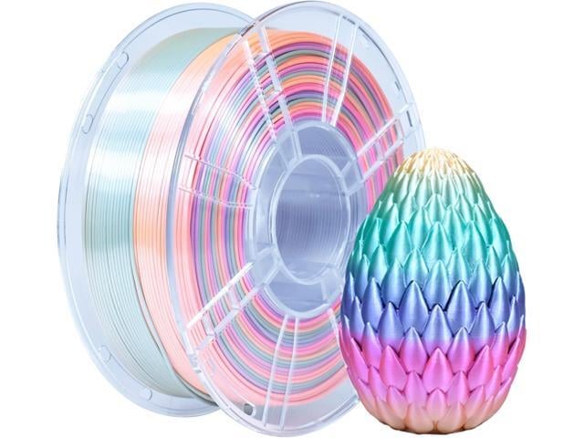 iBOSS Candy Rainbow PLA Plus 1.75mm for 3D Printer +/- 0.02mm, 1kg (2.2LBS)/Spool, PLA+ Filament 1.75mm Rainbow 3D Printer Multicolor Filament,...