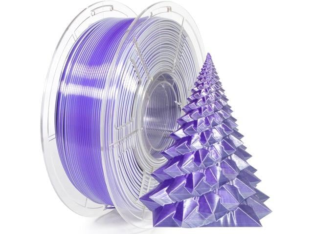 iSANMATE PLA Filament 1.75mm Dual Color Filament, Shiny Silk PLA 3D Printer Filament, Coextruded Filament 3D Printing Filament Magic PLA, 1...