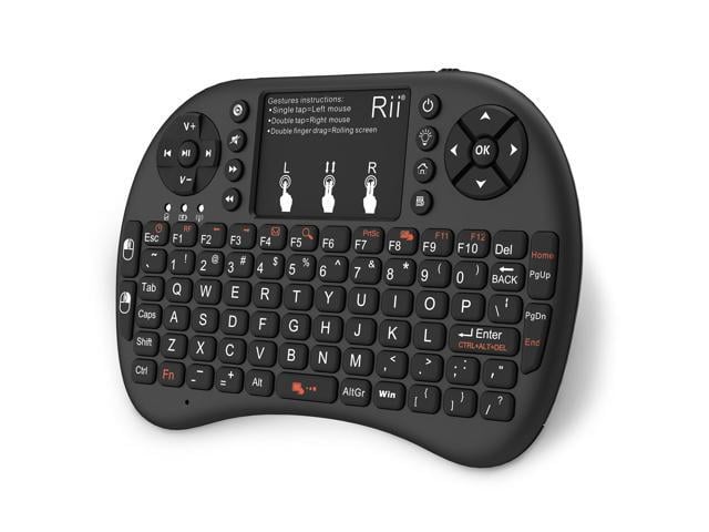 HP Rii i8+ Mini wireless keyboard 2.4GHz Wireless Keyboard with TouchPad Backlit For Android TV Box,PC,Laptop,Smart TV,HTPC