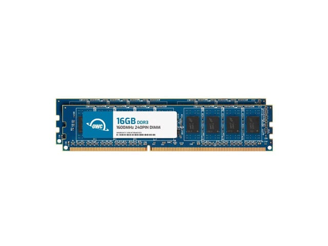 OWC 32GB (2x16GB) DDR3 1600 PC3-12800 CL11 2Rx8 240-pin 1.5V Non-ECC UDIMM Memory RAM Module Kit
